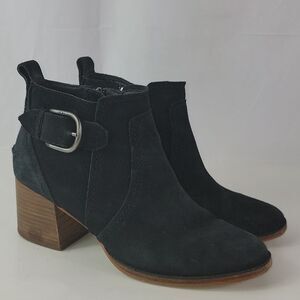 UGG Leahy Black Suede Leather Ankle Boot